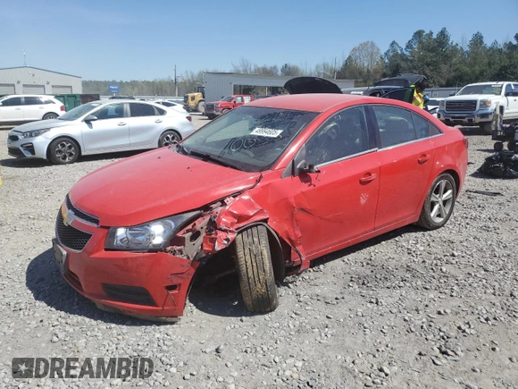 2014 Chevrolet Cruze 2LT z VIN 1G1PE5SB5E7296006, wystawiony jako Copart lot #49994605 z przebiegiem 83 265 mil mil oraz Szkoda całkowita • Salvage title. Historia ofert i sprzedaży dostępna na DreamBid. Obrazek 1.