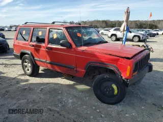 1997 Jeep Cherokee Sport with VIN 1J4FT68S6VL600838, listed as a Copart auction lot 88956065 with 0 mi miles and Salvage Title. Bid and sale history available at carsss.com. Image 4.