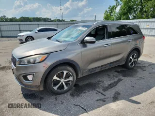 2016 Kia Sorento EX with VIN 5XYPHDA12GG014945, listed as a Copart auction lot 60535195 with 180,942 mi miles and Clean title. Bid and sale history available at DreamBid. Image 1.