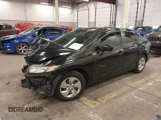 2014 Honda Civic LX z VIN 19XFB2F56EE007360, wystawiony jako IAAI lot #41578027 z przebiegiem 52 861 mil mil oraz . Historia ofert i sprzedaży dostępna na DreamBid. Obrazek 2.