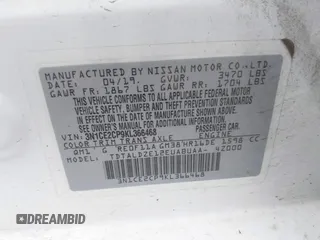 2019 Nissan Note SV with VIN 3N1CE2CP9KL366468, listed as a IAAI auction lot 42234682 with 78,614 mi miles and . Bid and sale history available at DreamBid. Image 9.