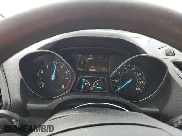 2017 Ford Escape SE with VIN 1FMCU0GD1HUE56308, listed as a Copart auction lot 50808615 with 97,780 mi miles and Salvage Title. Bid and sale history available at carsss.com. Image 9.