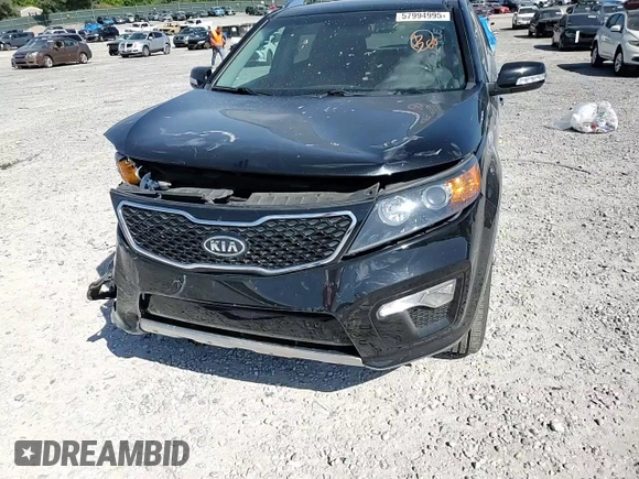 2012 Kia Sorento SX with VIN 5XYKWDA28CG300110, listed as a Copart auction lot 57994995 with 120,228 mi miles and Salvage title. Bid and sale history available at DreamBid. Image 14.