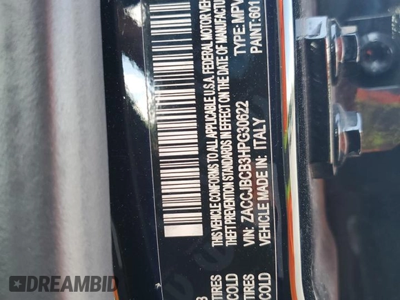 2017 Jeep Renegade Trailhawk z VIN ZACCJBCB3HPG30622, wystawiony jako Copart lot #55051675 z przebiegiem 82 478 mil mil oraz Szkoda całkowita • Salvage title. Historia ofert i sprzedaży dostępna na DreamBid. Obrazek 13.