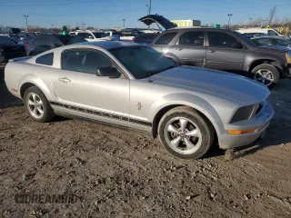 2007 Ford Mustang Deluxe with VIN 1ZVFT80N375334190, listed as a Copart auction lot 47015505 with 5,595 mi miles and Clean Title. Bid and sale history available at carsss.com. Image 4.