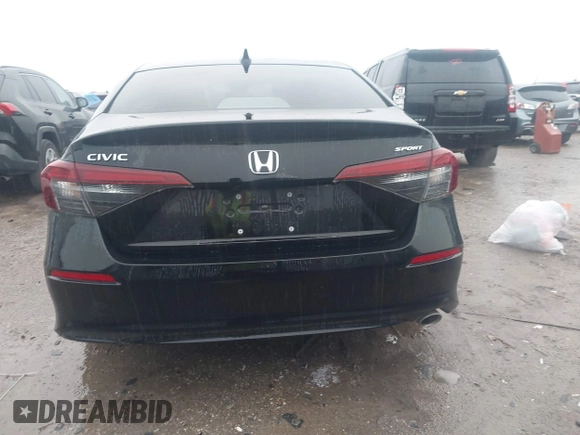 2025 Honda Civic Sport with VIN 2HGFE2F54SH538937, listed as a IAAI auction lot 42177510 with 5,182 mi miles and . Bid and sale history available at DreamBid. Image 16.