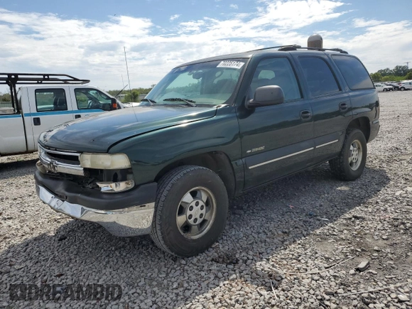 2002 Chevrolet Tahoe LS with VIN 1GNEC13Z22R140215, listed as a Copart auction lot 70225174 with 263,278 mi miles and Salvage Title. Bid and sale history available at carsss.com. Image 1.