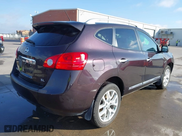 2013 Nissan Rogue S with VIN JN8AS5MT6DW021751, listed as a IAAI auction lot 41781035 with 121,649 mi miles and . Bid and sale history available at DreamBid. Image 4.