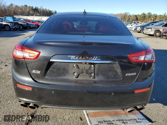 2017 Maserati Ghibli S Q4 with VIN ZAM57RTL1H1248366, listed as a Copart auction lot 40912494 with 103,209 mi miles. Bid and sale history available at carsss.com. Image 6.
