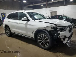 2019 BMW X3 xDrive30i with VIN 5UXTR9C59KLP97427, listed as a Copart auction lot 49722595 with 0 mi miles and Salvage Title. Bid and sale history available at carsss.com. Image 4.