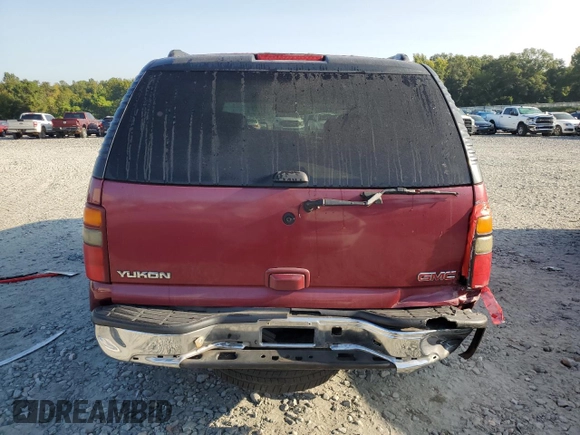 2005 GMC Yukon SLT with VIN 1GKEC13TX5R266917, listed as a Copart auction lot 70191504 with 205,644 mi miles and Salvage Title. Bid and sale history available at carsss.com. Image 6.