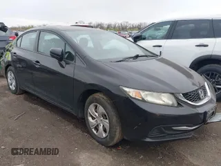 2015 Honda Civic Sedan LX with VIN 19XFB2F54FE057949, listed as a IAAI auction lot 41990069 with 174,000 mi miles. Bid and sale history available at carsss.com. Image 1.