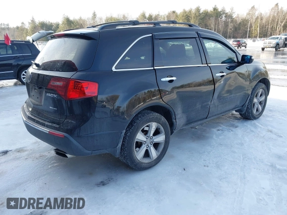2011 Acura MDX with VIN 2HNYD2H2XBH535547, listed as a IAAI auction lot 41605574 with 243,684 mi miles. Bid and sale history available at carsss.com. Image 4.