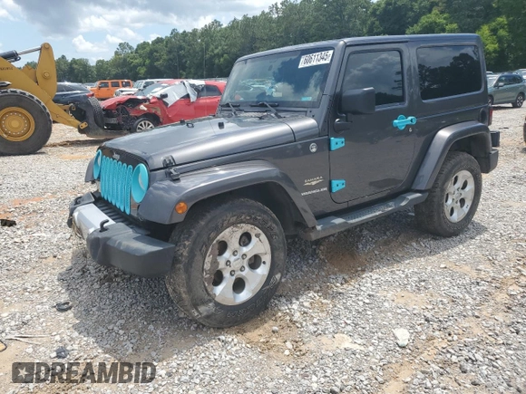 2014 Jeep Wrangler Sahara with VIN 1C4AJWBG8EL248291, listed as a Copart auction lot 60611345 with 84,777 mi miles and Salvage title. Bid and sale history available at DreamBid. Image 1.