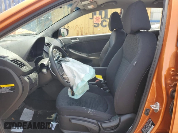 2015 Hyundai Accent GS with VIN KMHCT5AE2FU221236, listed as a Copart auction lot 53958695 with 46,265 mi miles and Salvage Title. Bid and sale history available at carsss.com. Image 7.
