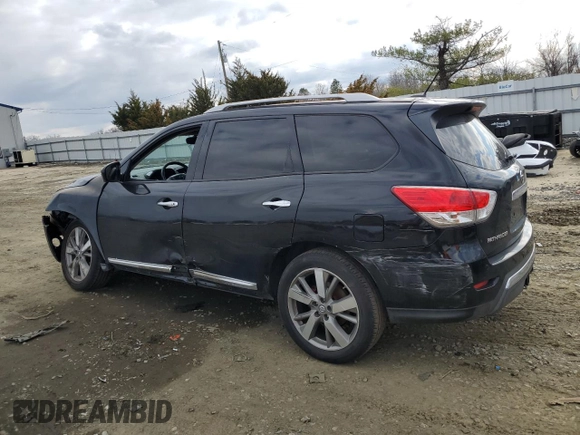 2013 Nissan Pathfinder SV with VIN 5N1AR2MM3DC657426, listed as a Copart auction lot 50392075 with 115,961 mi miles and Salvage Title. Bid and sale history available at carsss.com. Image 2.