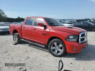 2018 Ram 1500 Night with VIN 1C6RR7MT7JS203829, listed as a Copart auction lot 53654095 with 0 mi miles and Salvage Title. Bid and sale history available at carsss.com. Image 4.
