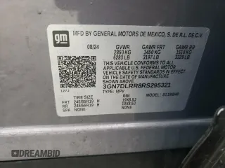 2024 Chevrolet Equinox EV LT z VIN 3GN7DLRR8RS295321, wystawiony jako Copart lot #56546015 z przebiegiem 6008 mil mil oraz Szkody całkowita. Historia ofert i sprzedaży dostępna na DreamBid. Obrazek 12.