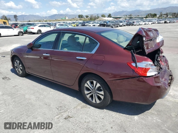 2015 Honda Accord Sedan LX with VIN 1HGCR2F33FA167831, listed as a Copart auction lot 51543305 with 63,841 mi miles and Salvage Title. Bid and sale history available at carsss.com. Image 2.