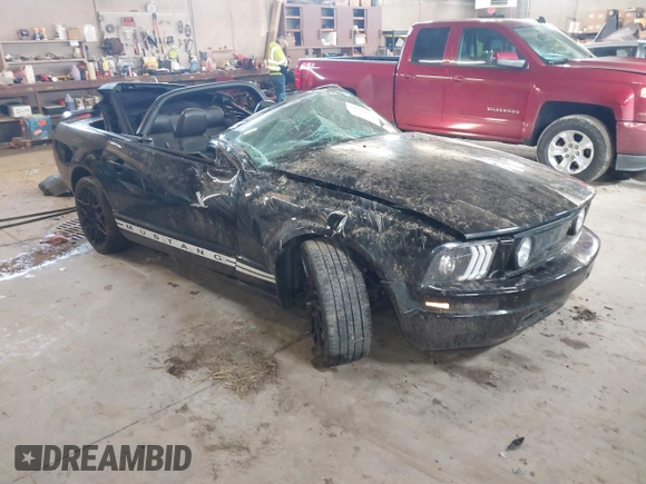 2005 Ford Mustang Deluxe with VIN 1ZVHT84N755243052, listed as a IAAI auction lot 41881137 with 109,366 mi miles and . Bid and sale history available at DreamBid. Image 1.