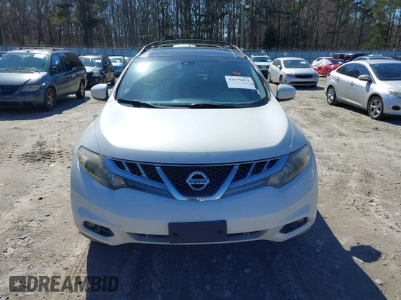 2012 Nissan Murano SL with VIN JN8AZ1MUXCW103848, listed as a IAAI auction lot 41635052 with 175,420 mi miles and . Bid and sale history available at carsss.com. Image 6.