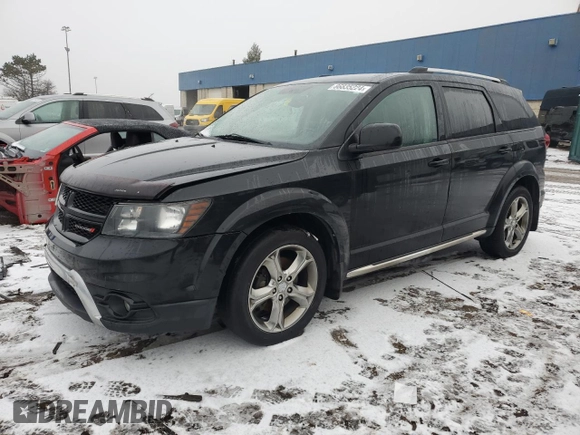 2016 Dodge Journey Crossroad Plus z VIN 3C4PDDGG6GT165125, wystawiony jako Copart lot #86835224 z przebiegiem 210 121 mil mil oraz Czysty tytuł • Clean title. Historia ofert i sprzedaży dostępna na DreamBid. Obrazek 1.