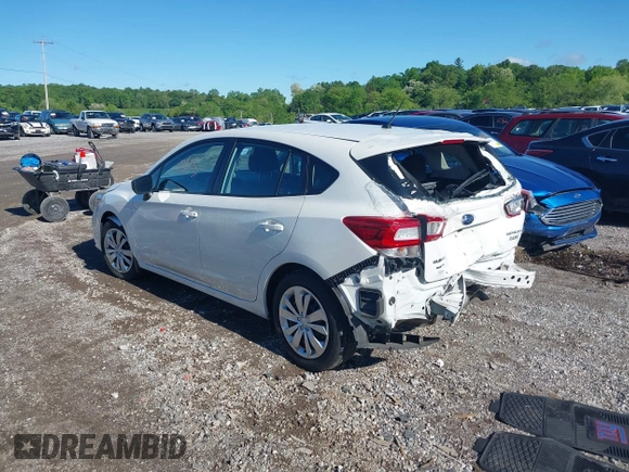 2017 Subaru Impreza with VIN 4S3GTAA61H3725339, listed as a IAAI auction lot 42171345 with 36,356 mi miles and . Bid and sale history available at DreamBid. Image 3.