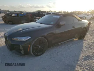2024 BMW 4 Series M440i with VIN WBA53AT05RCP27562, listed as a Copart auction lot 77213334 with Not Provided miles and Salvage Title. Bid and sale history available at carsss.com. Image 1.