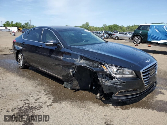 2017 Genesis G80 3.8L with VIN KMHGN4JE9HU175302, listed as a Copart auction lot 59144765 with 133,609 mi miles and Salvage title. Bid and sale history available at DreamBid. Image 4.
