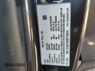 2024 Tesla Model 3 Long Range with VIN 5YJ3E1EB4RF793879, listed as a Copart auction lot 48727785 with 11,739 mi miles and Salvage Title. Bid and sale history available at DreamBid. Image 12.