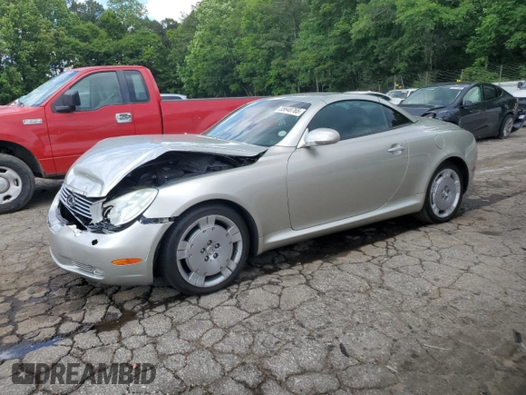 2004 Lexus SC 430 with VIN JTHFN48Y240049296, listed as a Copart auction lot 55648765 with 146,788 mi miles and Salvage title. Bid and sale history available at DreamBid. Image 1.