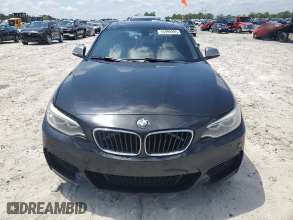 2015 BMW 2 Series M235i with VIN WBA1J7C59FV289292, listed as a Copart auction lot 54990895 with 156,750 mi miles and Clean Title. Bid and sale history available at carsss.com. Image 5.