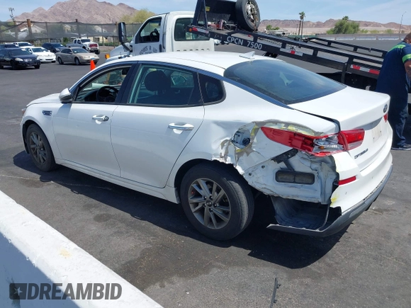 2019 Kia Optima LX with VIN 5XXGT4L30KG335926, listed as a IAAI auction lot 41986835 with 114,309 mi miles. Bid and sale history available at carsss.com. Image 3.