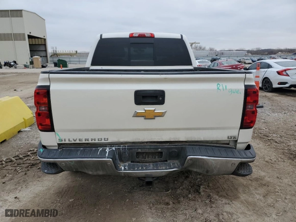 2015 Chevrolet Silverado 1500 LTZ with VIN 3GCUKSEC2FG117531, listed as a Copart auction lot 43966355 with 171,196 mi miles and Salvage Title. Bid and sale history available at carsss.com. Image 6.