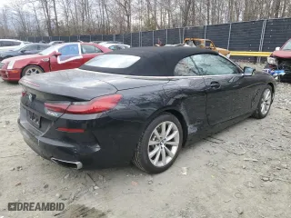 2020 BMW 8 Series 840i with VIN WBADZ4C07LCE88649, listed as a Copart auction lot 46906535 with 38,604 mi miles and Salvage Title. Bid and sale history available at carsss.com. Image 3.
