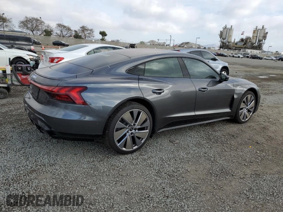 2022 Audi e-tron GT Prestige z VIN WAUEJBFW9N7004649, wystawiony jako Copart lot #45607895 z przebiegiem 29 616 mil mil oraz Szkody całkowita. Historia ofert i sprzedaży dostępna na DreamBid. Obrazek 3.