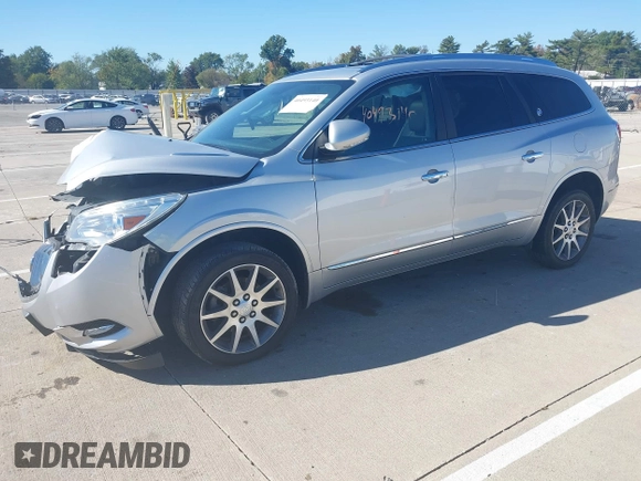 2016 Buick Enclave Leather with VIN 5GAKVBKD5GJ348498, listed as a IAAI auction lot 40493140 with 114,316 mi miles. Bid and sale history available at carsss.com. Image 18.