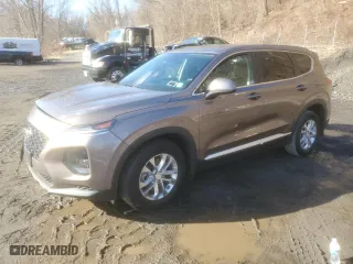 2020 Hyundai Santa Fe SE with VIN 5NMS2CAD7LH232847, listed as a Copart auction lot 48180995 with 38,070 mi miles and Salvage Title. Bid and sale history available at carsss.com. Image 1.