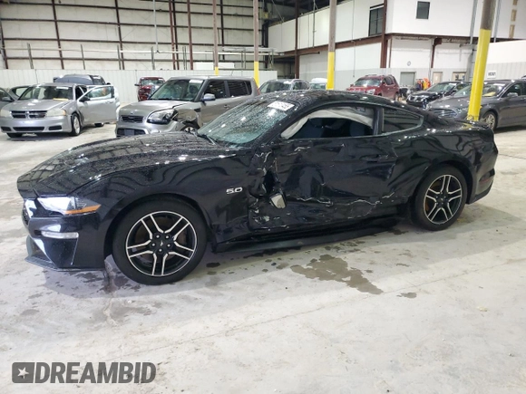 2018 Ford Mustang GT with VIN 1FA6P8CF5J5128331, listed as a Copart auction lot 51612455 with 60,839 mi miles and Salvage Title. Bid and sale history available at DreamBid. Image 1.