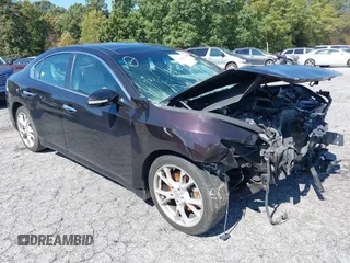 2012 Nissan Maxima SV with VIN 1N4AA5AP9CC853001, listed as a IAAI auction lot 37522786 with Not provided miles and . Bid and sale history available at DreamBid. Image 1.