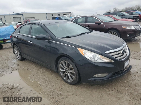 2012 Hyundai Sonata SE with VIN 5NPEC4AB1CH433614, listed as a Copart auction lot 52030405 with 192,023 mi miles and Salvage Title. Bid and sale history available at carsss.com. Image 4.