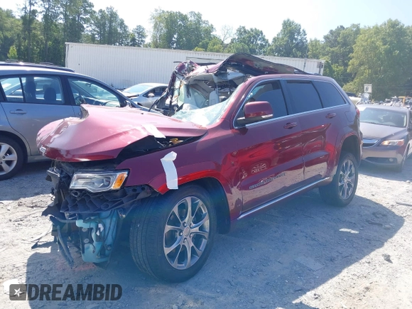 2019 Jeep Grand Cherokee Summit with VIN 1C4RJFJG1KC542177, listed as a IAAI auction lot 40178843 with 1 mi miles. Bid and sale history available at carsss.com. Image 2.