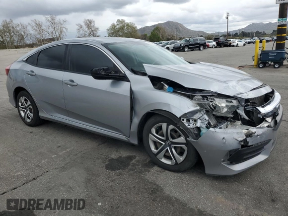 2018 Honda Civic LX with VIN 2HGFC2F56JH586783, listed as a Copart auction lot 48213265 with 103,574 mi miles and Salvage Title. Bid and sale history available at DreamBid. Image 4.