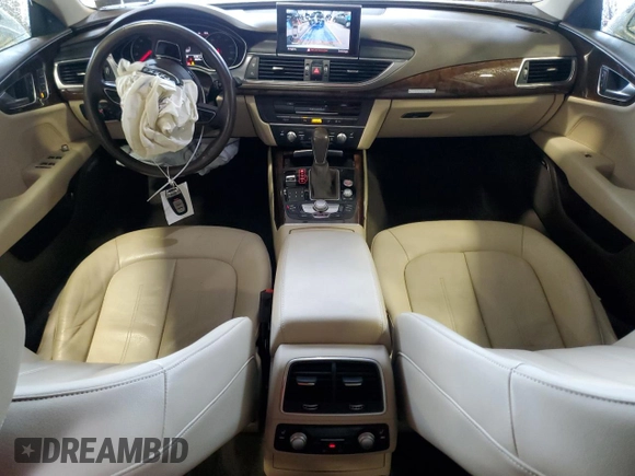 2018 Audi A7 Premium Plus with VIN WAUW3AFC1JN032336, listed as a Copart auction lot 58100635 with 36,976 mi miles and Salvage title. Bid and sale history available at DreamBid. Image 8.