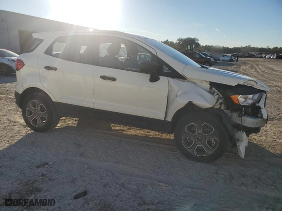 2021 Ford EcoSport S with VIN MAJ3S2FE8MC447837, listed as a Copart auction lot 89009595 with 37,442 mi miles and Salvage Title. Bid and sale history available at carsss.com. Image 4.
