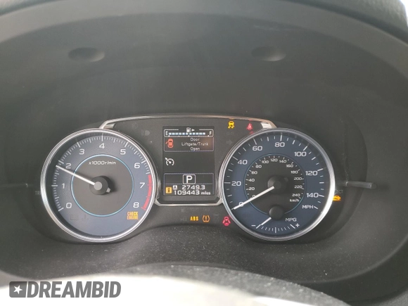 2017 Subaru Crosstrek Limited z VIN JF2GPAKC4HH273822, wystawiony jako Copart lot #56364825 z przebiegiem 109 443 mil mil oraz Szkoda całkowita • Salvage title. Historia ofert i sprzedaży dostępna na DreamBid. Obrazek 9.