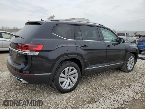 2021 Volkswagen Atlas SEL with VIN 1V2BP2CAXMC603447, listed as a Copart auction lot 50500474 with 52,691 mi miles and Salvage title. Bid and sale history available at DreamBid. Image 3.
