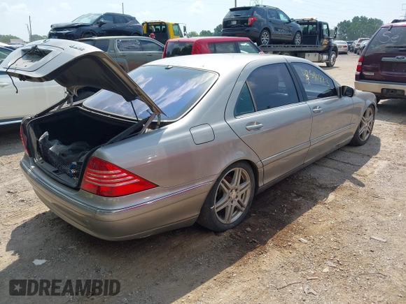 2004 Mercedes-Benz S 430 with VIN WDBNG83J74A411477, listed as a IAAI auction lot 42590423 with 151,794 mi miles and . Bid and sale history available at DreamBid. Image 4.