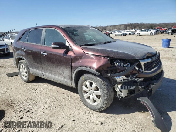 2012 Kia Sorento LX with VIN 5XYKT3A15CG288024, listed as a Copart auction lot 48458575 with 110,643 mi miles and Salvage Title. Bid and sale history available at carsss.com. Image 4.