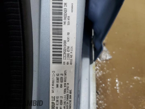 2014 Chrysler 200 LX with VIN 1C3CCBAG6EN164900, listed as a Copart auction lot 50705835 with 123,818 mi miles and Salvage Title. Bid and sale history available at carsss.com. Image 12.